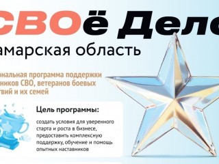 СВОй бизнес: открыт прием заявок на обучающую программу «СВОе Дело. Самарская область»