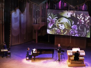 Новогодняя сказка с органом и песочной анимацией «Снежная королева»