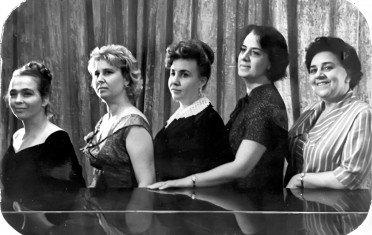 Солистки лектория: Масич, Шахова, Колесникова, Мазуркевич, Мордасова. 70-е годы
