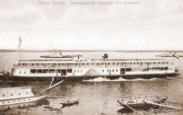Пассажирский пароход.  1910-е гг.