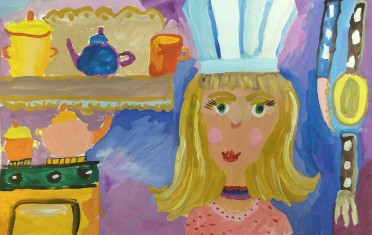 "Аннет работает на кухне". Терентьева Маша, 8 лет