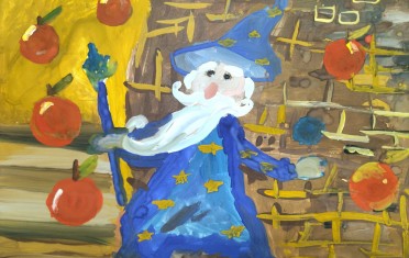 "В профессора летят яблоки". Лошкарева Анфиса, 7 лет