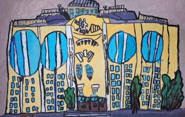 Роберт Жаткин (8 лет) и его преподаватель ДХШ №2 Ляпичева Е. В.