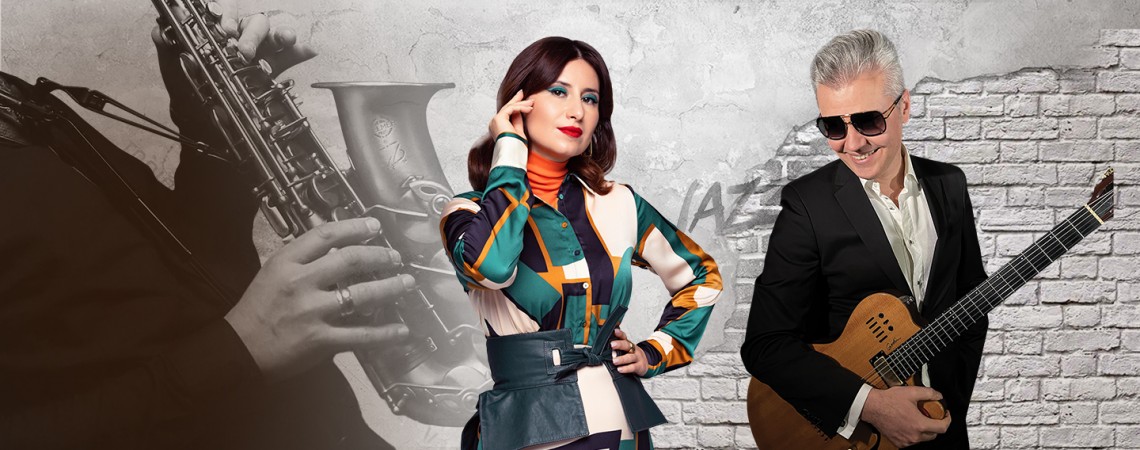 «Рандеву с джазом». Виталий Кись (гитара), Екатерина Надареишвили (вокал) и Джаз-квартет