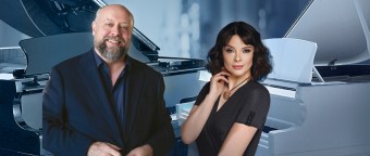 Фортепианный дуэт. Заслуженные артисты РФ Александр Гиндин и Екатерина Мечетина