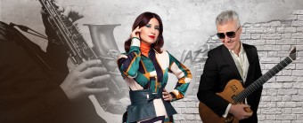 «Рандеву с джазом». Виталий Кись (гитара), Екатерина Надареишвили (вокал) и Джаз-квартет