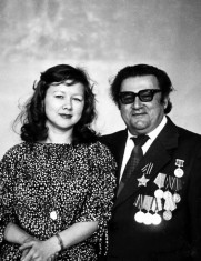 Ветеран ВОВ Борис Гальпер (тенор) и концертмейстер Наталья Шаталова