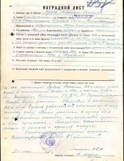 Зубков В.Е. наградной лист