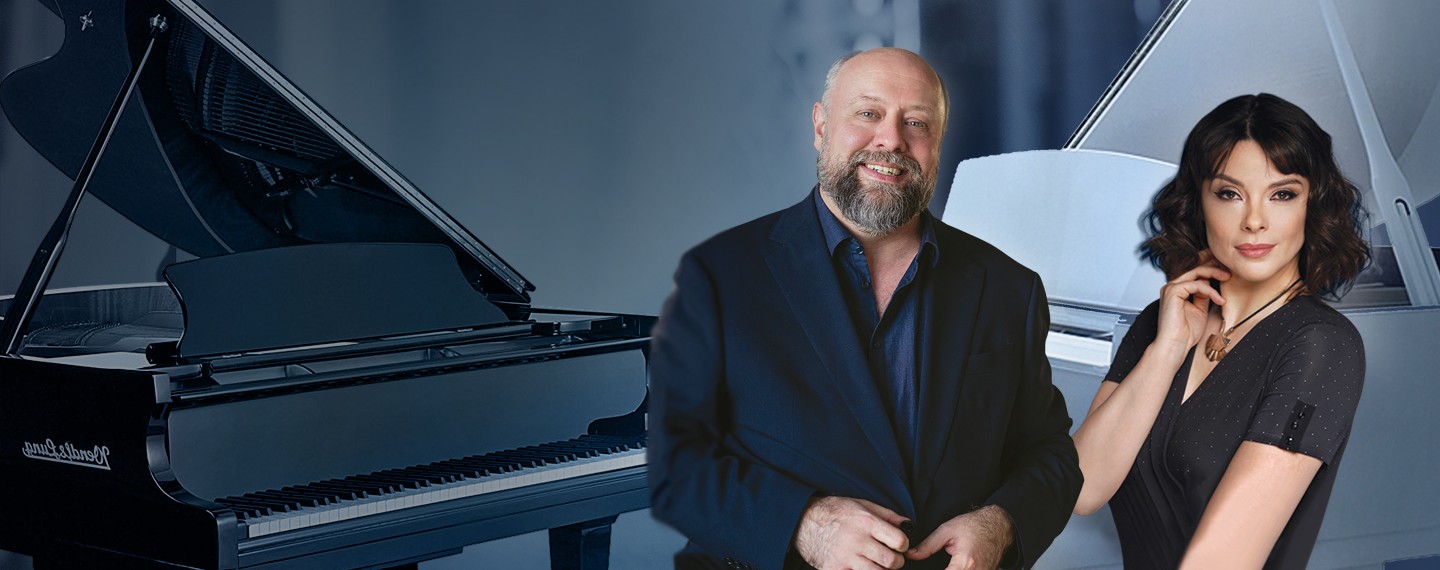 Фортепианный дуэт: <br>Александр Гиндин <br>и Екатерина Мечетина