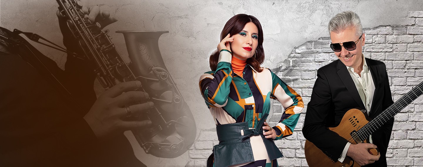 «Рандеву с джазом». <br>Виталий Кись (гитара), <br>Екатерина Надареишвили (вокал) <br>и Джаз-квартет